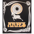 affiche "aries" - sérigraphie 2 couleurs - 1969